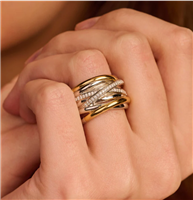 Anello Ti Sento Milano Donna Statement in Argento Cubic Zirconia 12067ZY/58 - 12067ZY/58